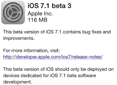 iOS 7.1 beta 3 yenilenen klavye, kapatma onay ekranı ve düzeltmelerle yayınlandı
