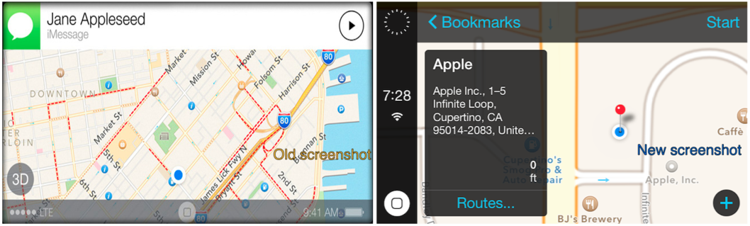 Apple’ın henüz çıkmayan iOS in the Car yazılımına ait yeni ekran görüntüleri sızdı
