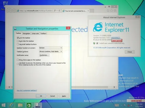 Windows Mağaza’dan tam ekran uygulamalar masaüstü görev çubuğuna sabitlenebilir