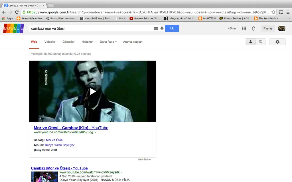 Google artık müzik arama sonuçlarında YouTube sonuçlarını ilk sıraya yerleştiriyor