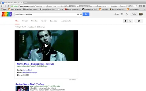 Google artık müzik arama sonuçlarında YouTube sonuçlarını ilk sıraya yerleştiriyor