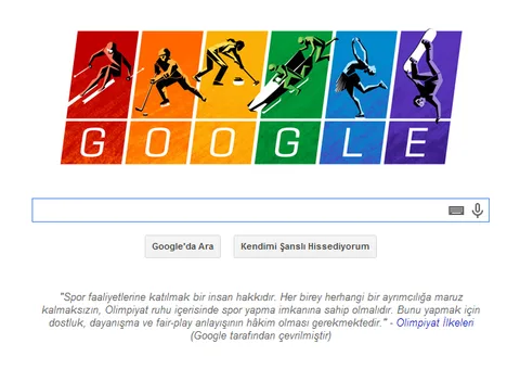 Google Kış Olimpiyatlarına özel logosuyla Rusya’nın eşcinsellik karşıtı yasalarını eleştiriyor