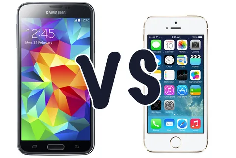 Samsung Galaxy S5 ve iPhone 5s karşı karşıya