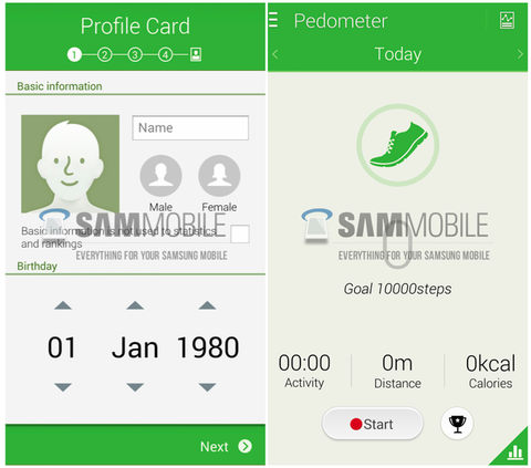 Samsung Galaxy S5 ile birlikte yenilenmiş S Health uygulamasını ve TouchWiz arayüzünü de gözler önüne çıkaracak