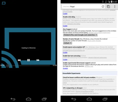 Chrome Android beta sürümü web videolarının Chromecast yayınına izin veriyor