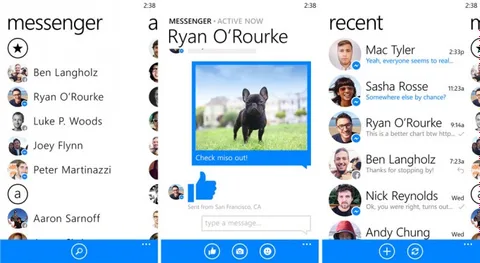 Facebook Messenger Windows Phone uygulaması yayınlandı