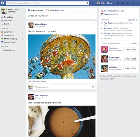 Facebook yeni tasarımıyla köklerine geri dönüyor