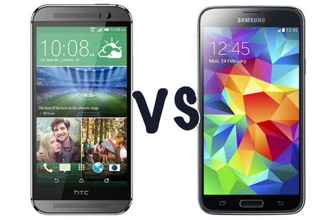 HTC One (M8) ve Samsung Galaxy S5 karşı karşıya