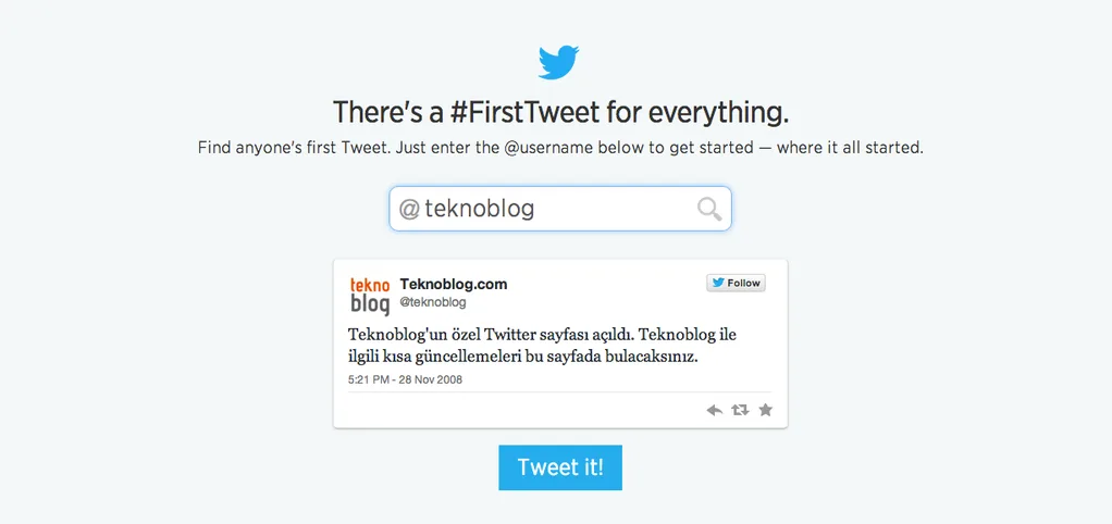 Twitter 8. yaş günü öncesinde kullanıcıların ilk tweet’lerini bulmasını kolaylaştırdı