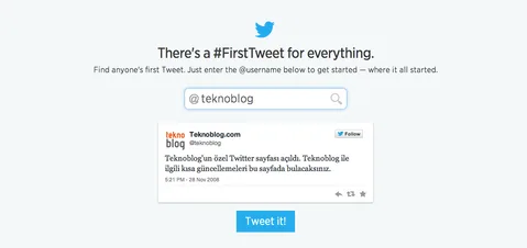 Twitter 8. yaş günü öncesinde kullanıcıların ilk tweet’lerini bulmasını kolaylaştırdı