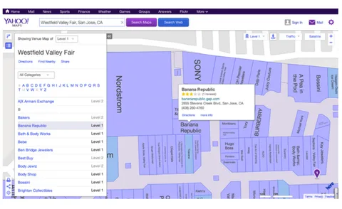 Yahoo Haritalar’a Nokia Here’dan 75 bin kapalı mekan haritası aktarıldı