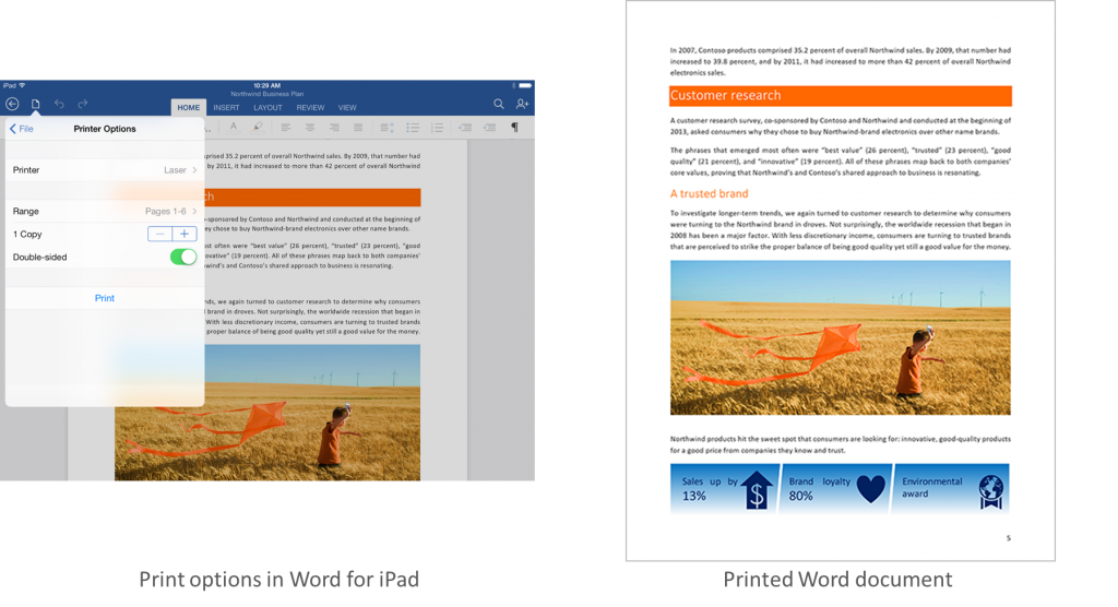 Word-print-options