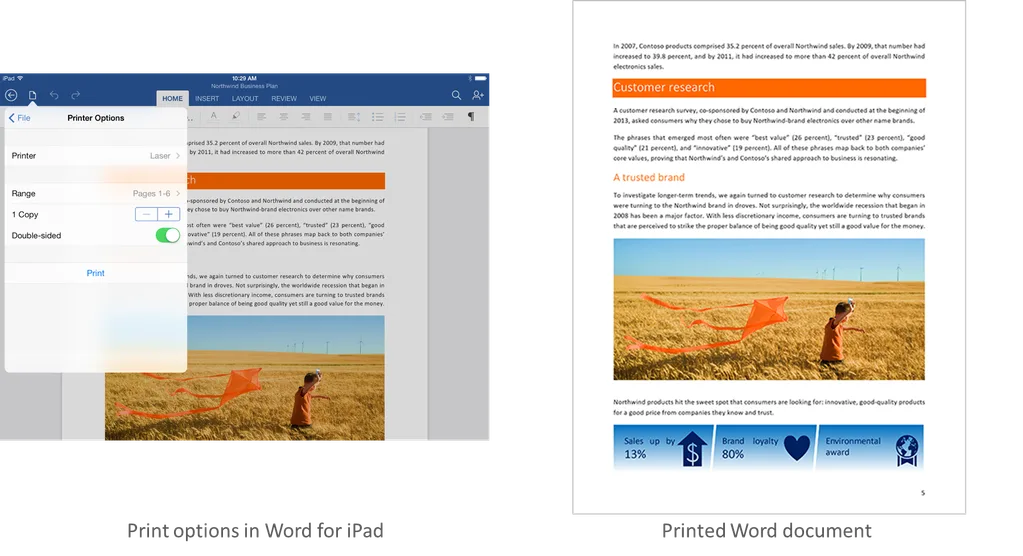 Microsoft Office iPad güncellemesi her uygulamaya yazdırma seçenekleri ekliyor