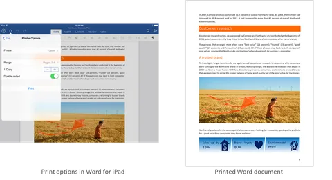 Microsoft Office iPad güncellemesi her uygulamaya yazdırma seçenekleri ekliyor