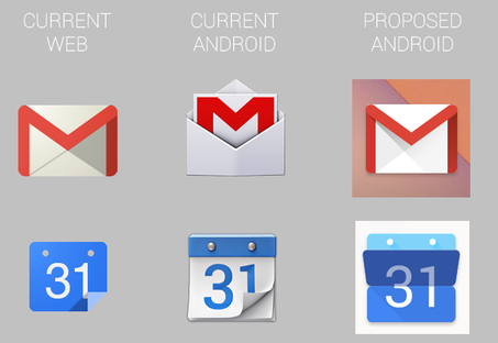 Android uygulamalarının ikonlarında değişiklikler yolda