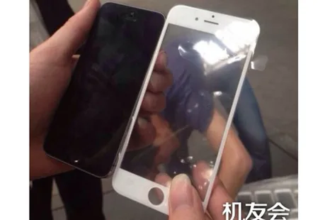 iPhone 6’ya ait olduğu iddia edilen ön panel 4.7 inç ekranı işaret ediyor
