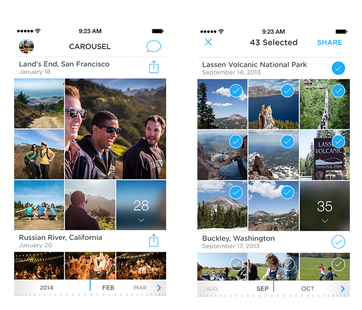 Dropbox’tan fotoğraf ve videoları düzenlemek için Carousel
