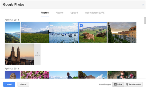 Google+ fotoğrafları artık Gmail mesajlarına yerleştirilebiliyor