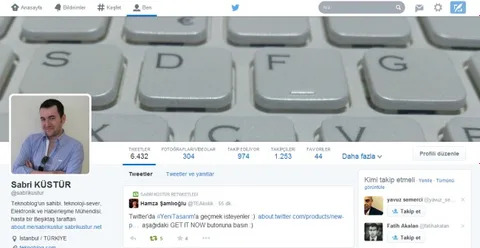 Twitter yeni profil tasarımını herkesin kullanımına sundu