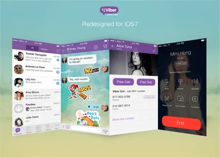 Viber tasarımını iOS 7’ye uygun şekilde yeniledi