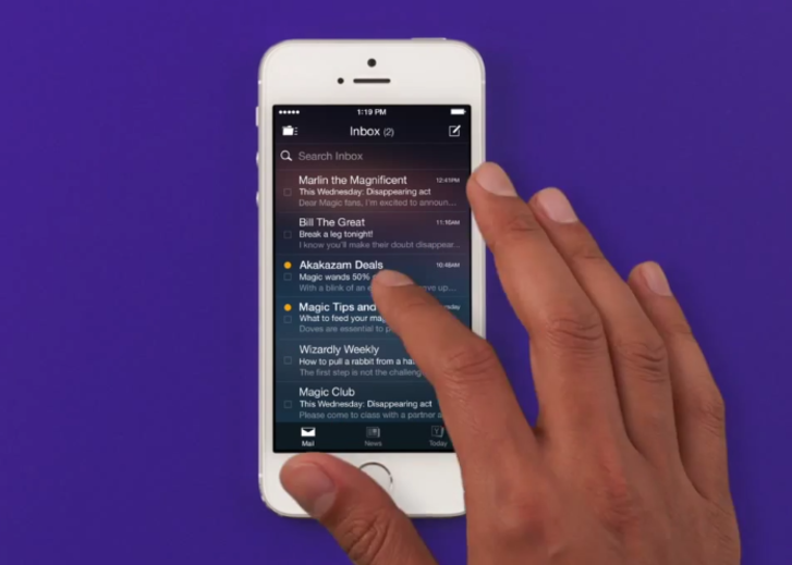 Yahoo Mail iPhone uygulaması güncellemeyle Google Now benzeri kişiselleştirilmiş akışa kavuşuyor