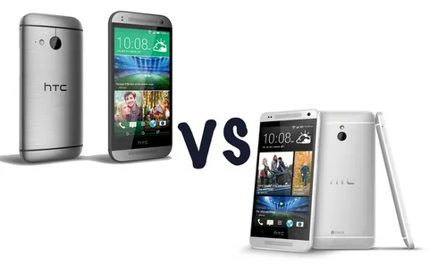 HTC One mini 2 ve HTC One mini karşı karşıya