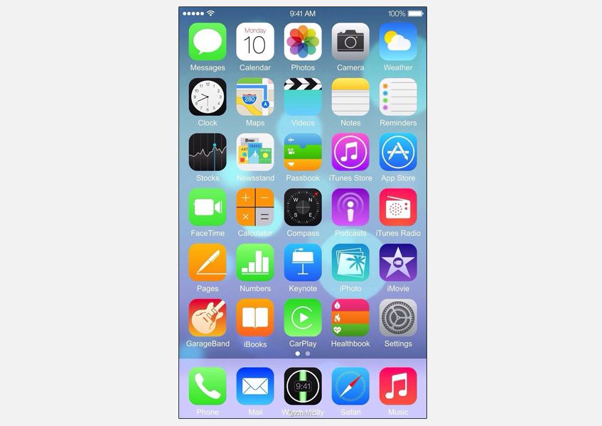Sızan ekran görüntüsü daha büyük ekranlı iPhone'un ekranının hayli yoğun olacağını işaret ediyor.