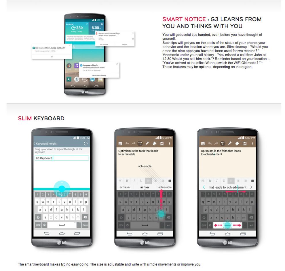LG Hollanda G3 ile ilgili tüm detayları açık etti