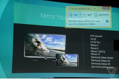 Android telefondan Chromecast’e ekran yansıtma özelliği geliyor