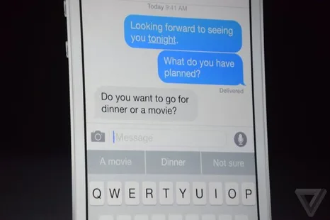 QuickType ile iOS 8’e SwiftKey benzeri klavye geliyor
