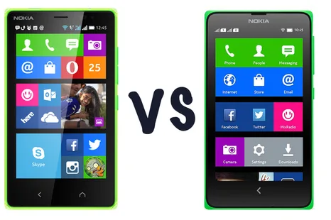Nokia X2 ve Nokia X karşı karşıya