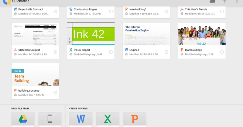 Özellikleri Google Drive’a aktarılan Quickoffice kapanıyor