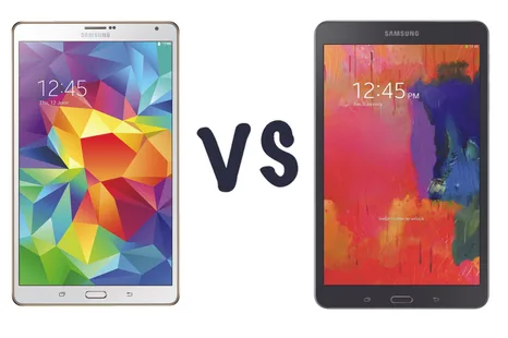 Samsung Galaxy Tab S (8.4 inç) ve Samsung Galaxy TabPRO 8.4 karşı karşıya