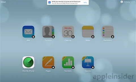 Apple iCloud web sitesine ve uygulamalarına çift aşamalı doğrulama sistemini getiriyor