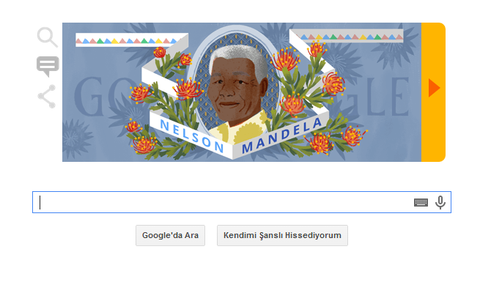 Google Nelson Mandela’nın doğum gününü unutmadı