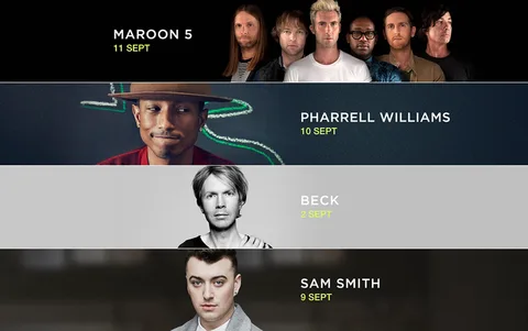 iTunes Festival Maroon 5 ve Pharrell Williams ile geri dönüyor
