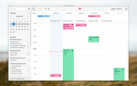 Sosyal ağ tabanlı takvim uygulaması Sunrise Mac’te