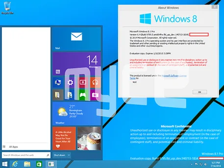 Windows 9’un sızan ekran görüntüleri yeni Başlat menüsünü gösteriyor
