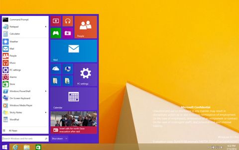 Windows 9 Threshold sızıntısı Başlat menüsünün geri döndüğünü gösteriyor