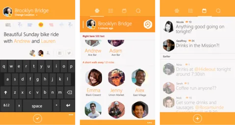 Foursquare’in yer bildirim uygulaması Swarm Windows Phone’da