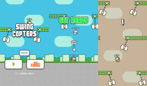 Flappy Bird’ün devamı Swing Copters iOS ve Android için çıktı