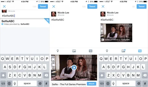 Twitter etiketleri kullanarak tweet’lere fotoğraf ve video yerleştiriyor