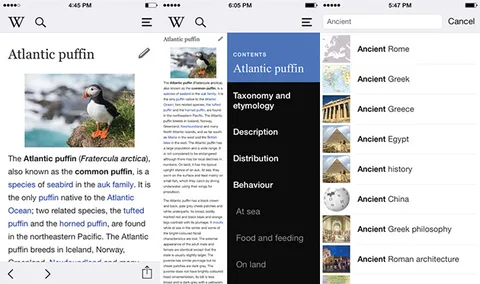 Wikipedia iOS uygulamasına yeni tasarım ve makale düzenleme özelliği