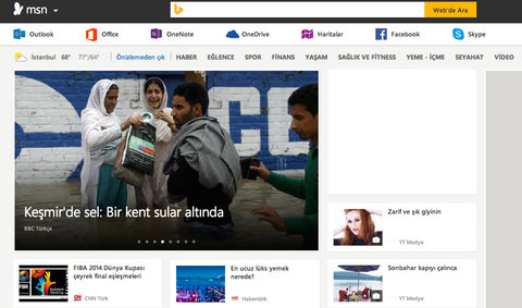 Microsoft MSN ana sayfasını bir haber portalı ve çevrim içi masaüstü olarak yeniden yapılandırıyor