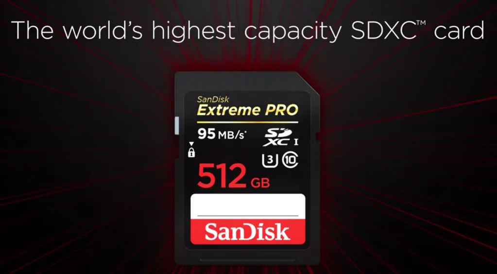 SanDisk 512 GB kapasiteli SD kartını duyurdu