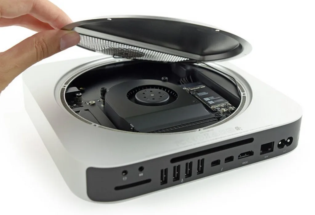 2014 model Mac mini söküldü, yeniden birleştirmek daha zor