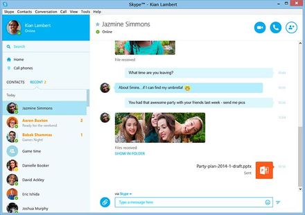 Skype Windows ve Mac sürümlerinin yenilenen tasarımları sohbete odaklanıyor
