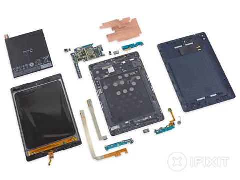 Nexus 9 parçalarına ayrıldı, iFixit’ten düşük not aldı