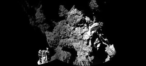 Kuyruklu yıldızın yüzeyine inen Philae dünyaya ilk fotoğrafını geçti