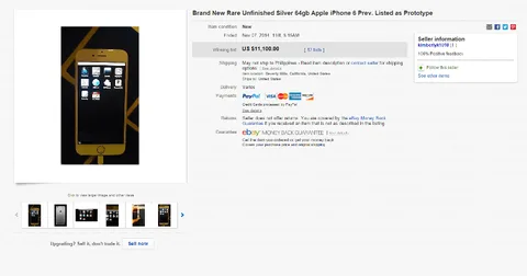 Henüz tamamlanmamış iPhone 6 eBay’de satıldı